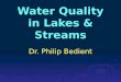 Water Quality in Lakes & Streams