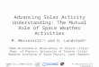 Advancing Solar Activity Understanding: The Mutual Role of Space Weather Activities