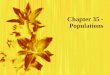 Chapter 35 - Populations