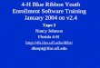 4-H Blue Ribbon Youth Enrollment Software Training   January 2004 on v2.4