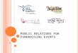 Public Relations for Fundraising Events