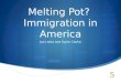 Melting Pot?  Immigration in America