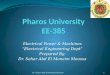 Pharos University EE-385
