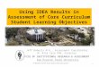 Using IDEA Results in Assessment of Core Curriculum Student Learning Objectives