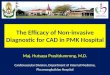 The Efficacy of Non-invasive Diagnostic for CAD in PMK Hospital