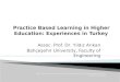 Practice Based Learning  in Higher Education: Experiences in Turkey
