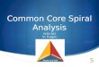 Common Core Spiral Analysis