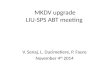 MKDV  upgrade LIU-SPS ABT meeting