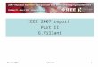 IEEE 2007 report  Part II G.Villani