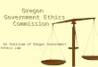 Oregon  Government Ethics Commission
