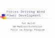 Forces Driving Wind Power Development