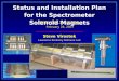 Status and Installation Plan for the Spectrometer Solenoid Magnets