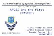 AFOSI and the First Sergeant