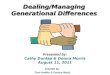 Dealing/Managing Generational Differences
