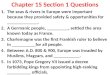 Chapter 15 Section 1 Questions