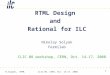 RTML Design  and  Rational for ILC Nikolay Solyak Fermilab