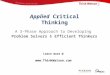 Applied  Critical Thinking