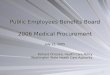 Public Employees Benefits Board 2006 Medical Procurement