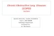 Chronic Obstructive Lung  Diseases (COPD) Lecture