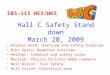 Hall C Safety Stand down March 20, 2009