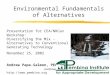 Environmental Fundamentals of Alternatives
