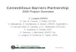 Cementitious Barriers Partnership  DOE Project Overview