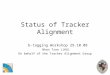 Status of Tracker Alignment