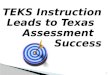 TEKS Instruction Leads to Texas Assessment Success