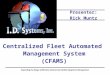Centralized Fleet Automated  Management System (CFAMS)