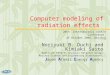 Computer modeling of radiation effects