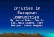 Injuries in European Communities