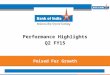 Performance Highlights Q2  FY15