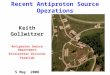 Recent Antiproton Source Operations