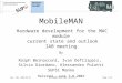 MobileMAN Hardware development for the MAC module  current state and outlook IAB meeting By