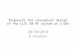 Proposals for conceptual design of the CLIC DR RF system at 2 GHz