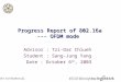 Progress Report of 802.16a --- OFDM mode
