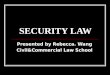 SECURITY LAW
