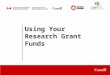 Using Your Research Grant Funds