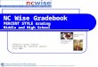 NC Wise Gradebook PERCENT STYLE  Grading  Middle and High School