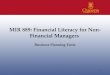 MIR  889: Financial  Literacy for  Non-Financial  Managers