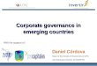 Corporate governance in emerging countries