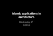 Islamic applications in architecture