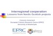 Fran çois Josserand European Policies Research Centre (EPRC) University of Strathclyde