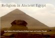 Religion in Ancient Egypt