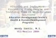 HIV/AIDS and Employment: Protecting Young People and Involving Them in Work-Related Solutions