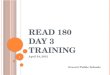 READ 180  Day 3 Training