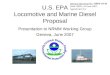 U.S. EPA Locomotive and Marine Diesel Proposal