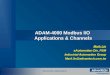ADAM-4000 Modbus I/O  Applications & Channels
