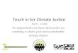 Teach in for Climate Justice