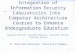 Integration of Information Security Laboratories into